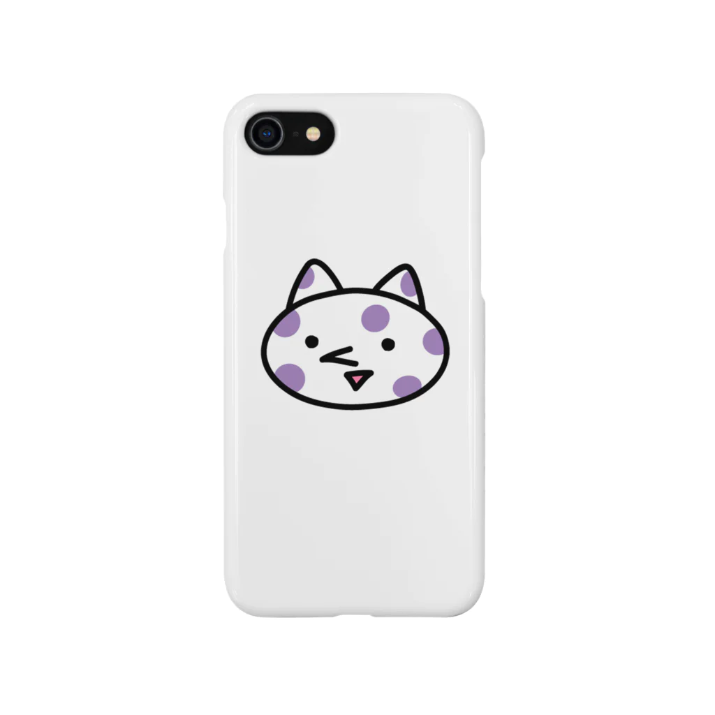 くまＳＨＯＰのどくがらのねこ・どあっぷ スマホケース