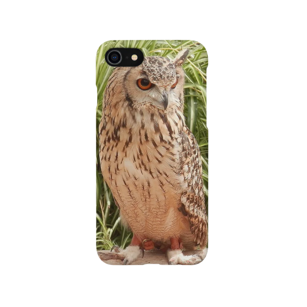 デザイナーショップfreedoor withトーマの私は鳥～するどい目線 iPhone Smartphone Case