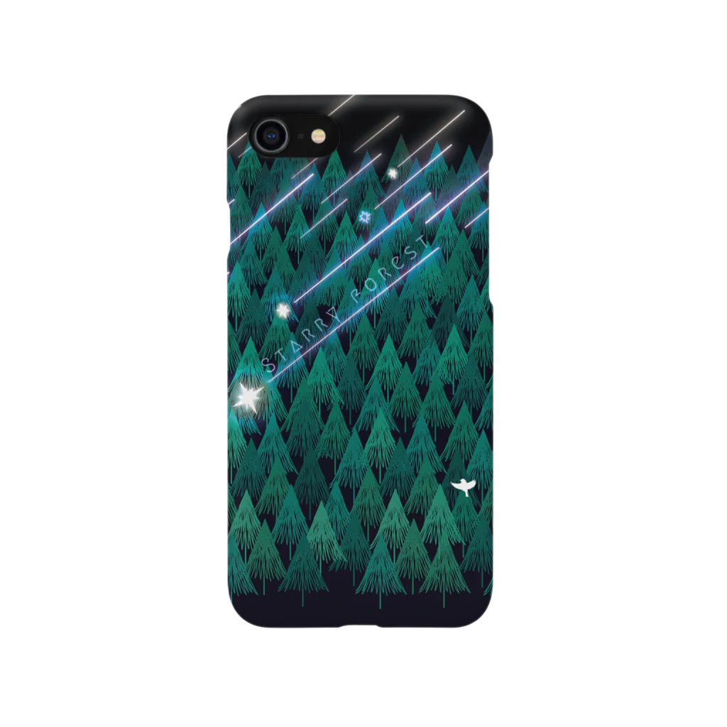 Drecome_Designの星降る森(緑) Smartphone Case