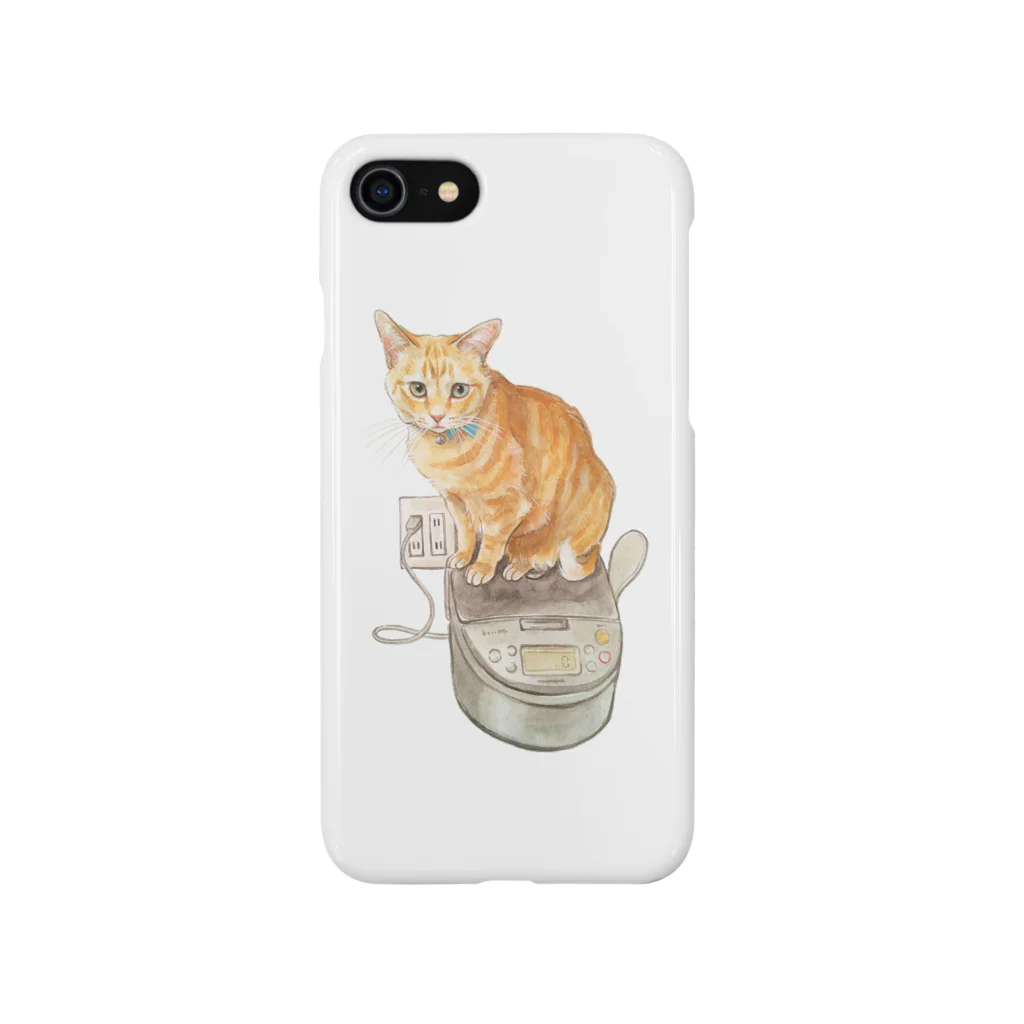 おちょぴのKeep cats warm iPhone Smartphone Case