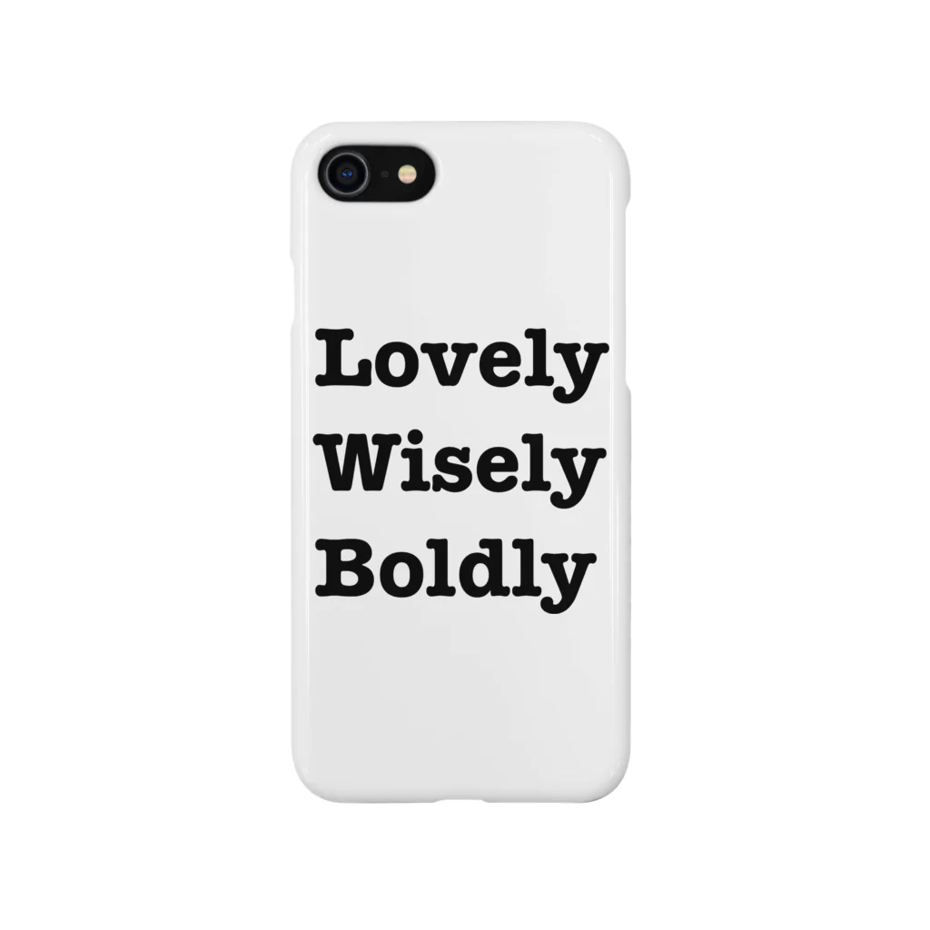 millenniumのLovely Wisely Boldly スマホケース