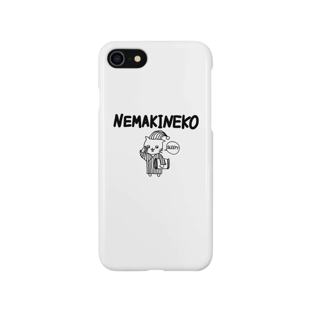 サイコロケのnemakineko スマホケース