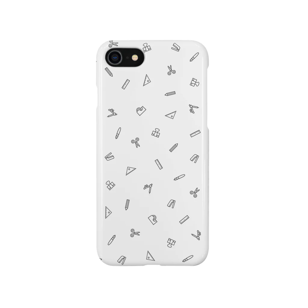 ICOMPO SHOPのステーショナリーズ White スマホケース