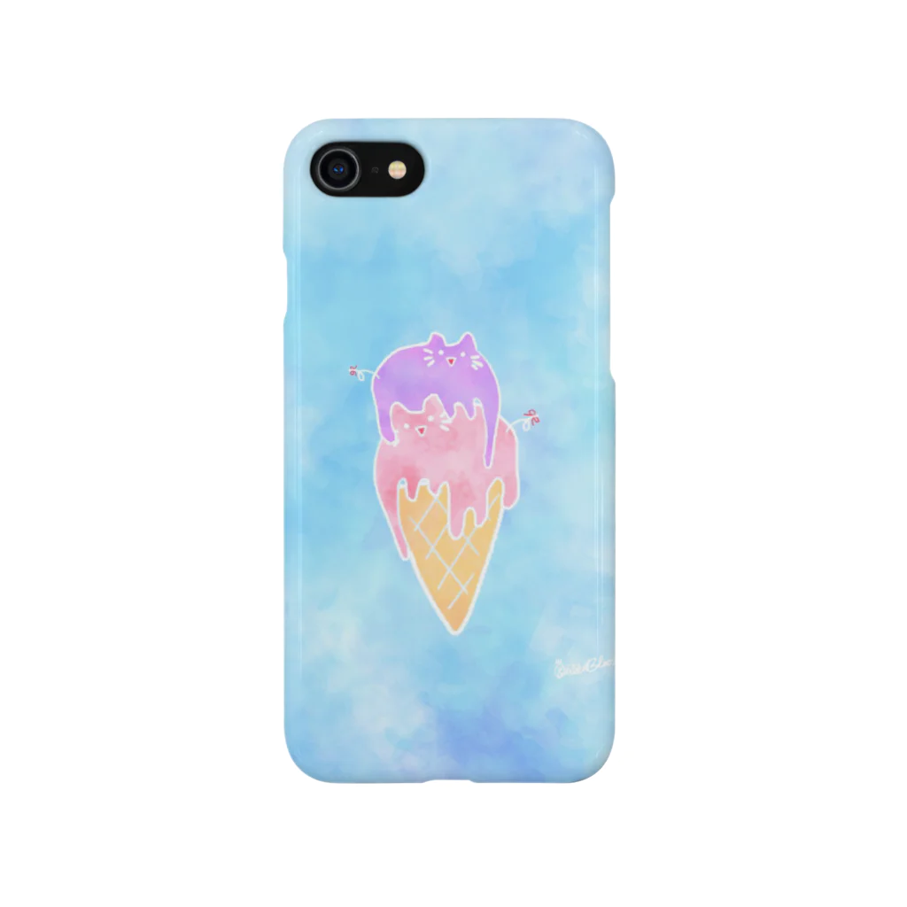 Queen_Bloom75のとけてるねこあいす Smartphone Case