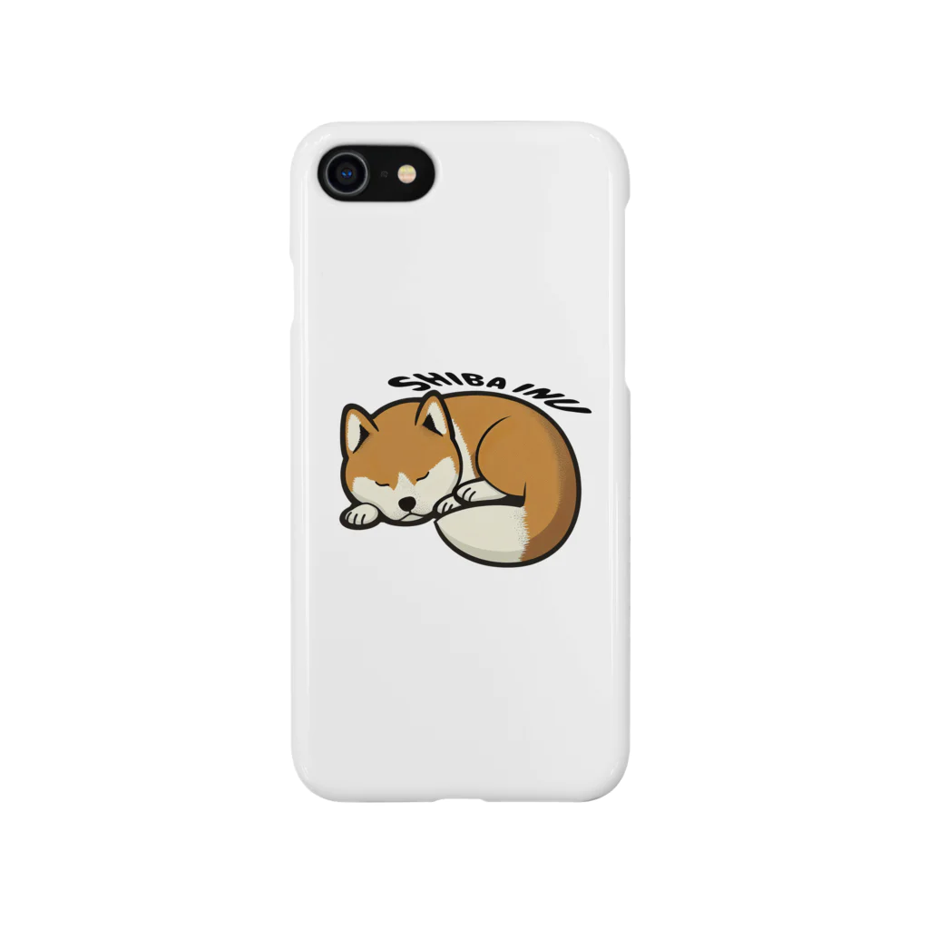 L.T.M（エル.ティー.エム）の寝ている柴犬（英語Ver.） Smartphone Case