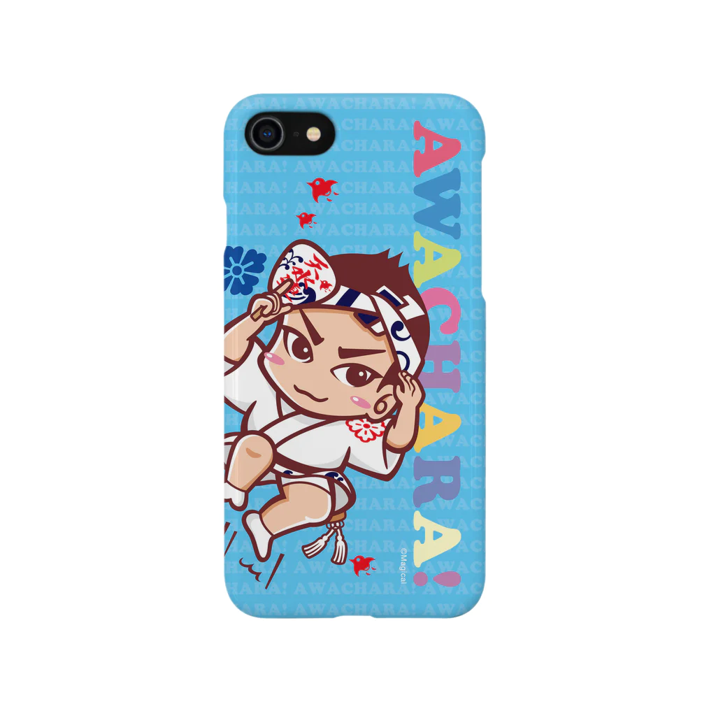 徳島 阿波キャラ！有名連の天水連③スマホケース（阿波キャラ）  Smartphone Case