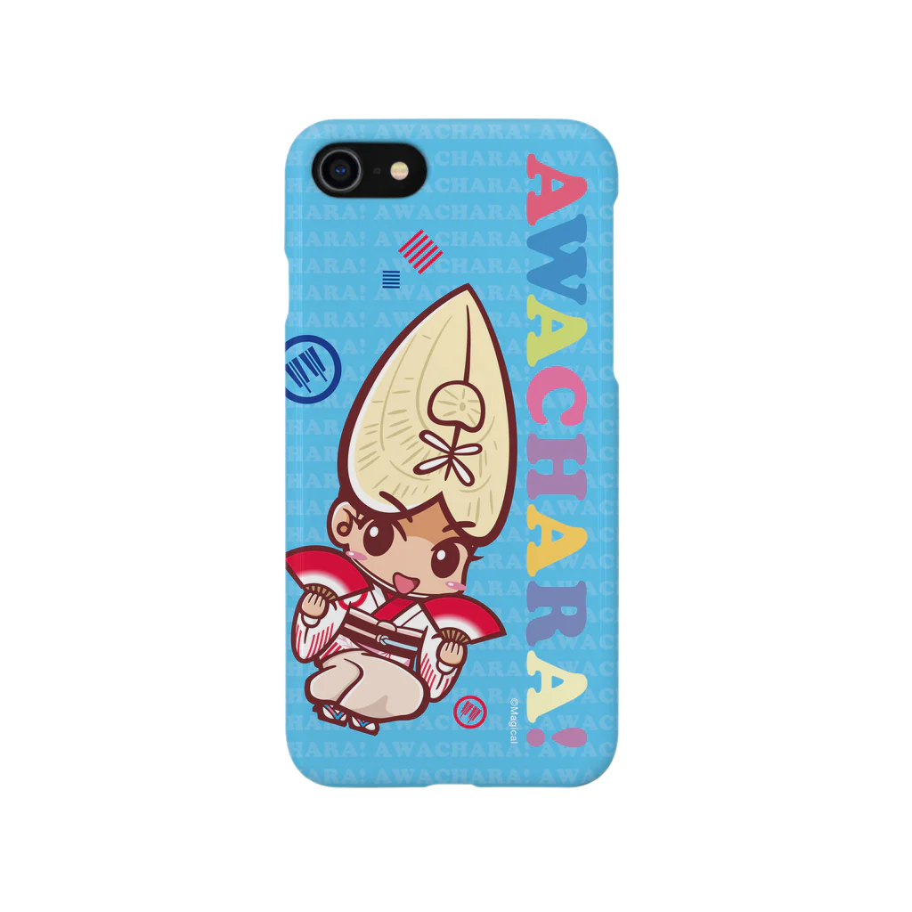 徳島 阿波キャラ！有名連の扇連③スマホケース（阿波キャラ）  Smartphone Case