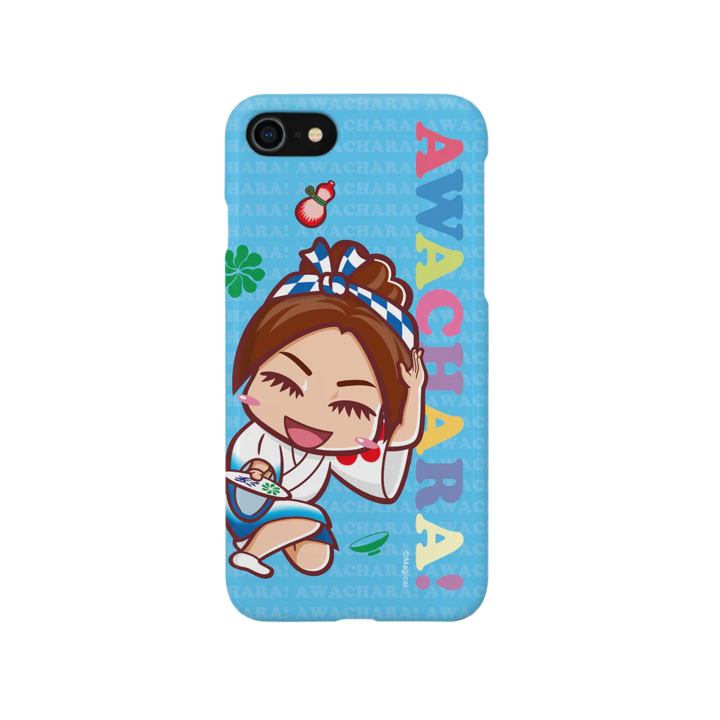 徳島 阿波キャラ！有名連の浮助連①スマホケース（阿波キャラ） ス Smartphone Case