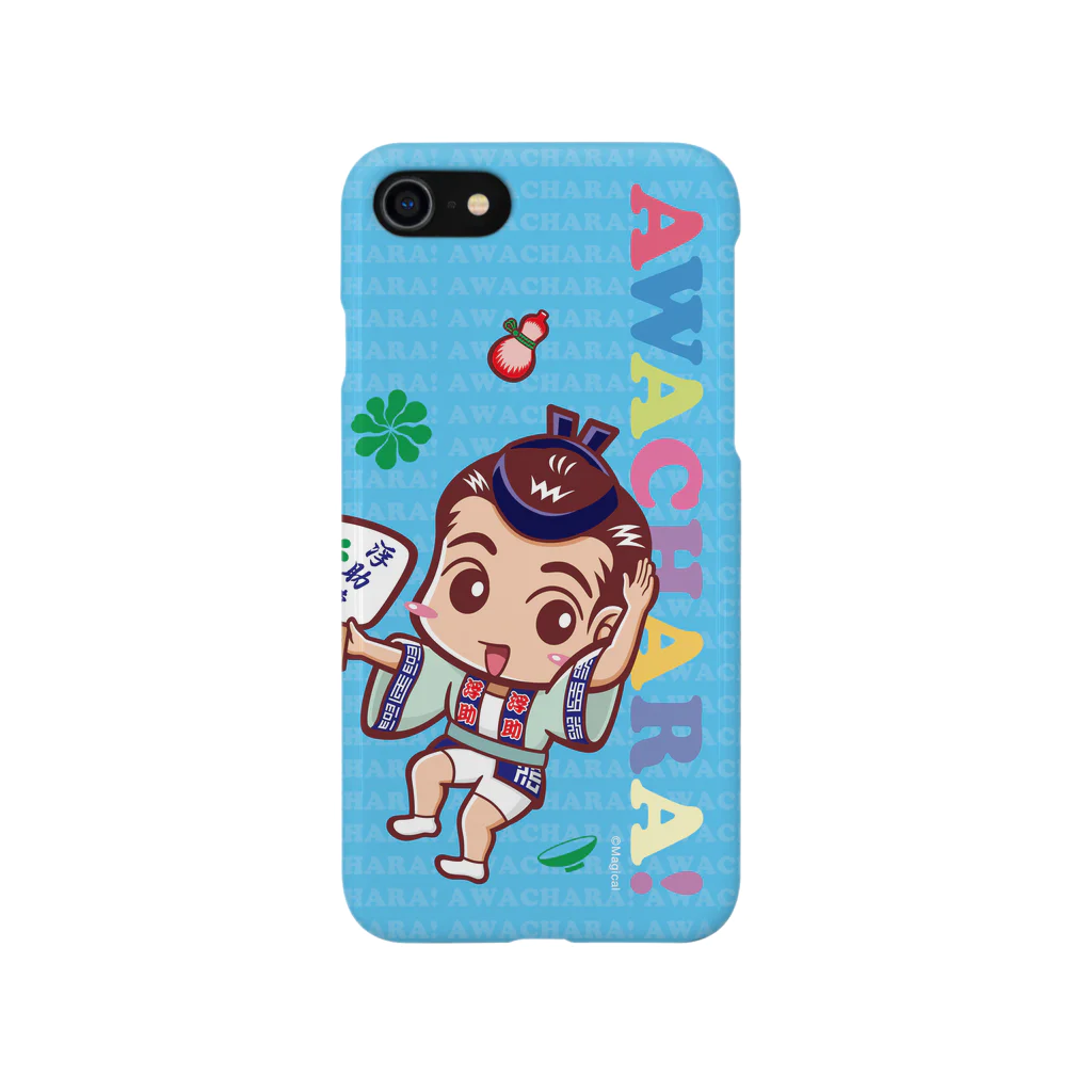 徳島 阿波キャラ！有名連の浮助連③スマホケース（阿波キャラ） Smartphone Case