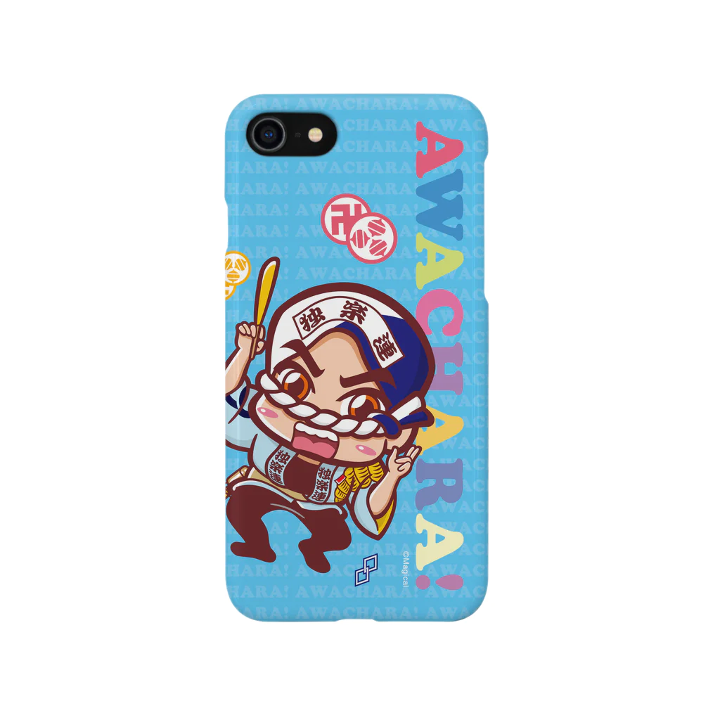 徳島 阿波キャラ！有名連の独楽連①スマホケース（阿波キャラ）  Smartphone Case