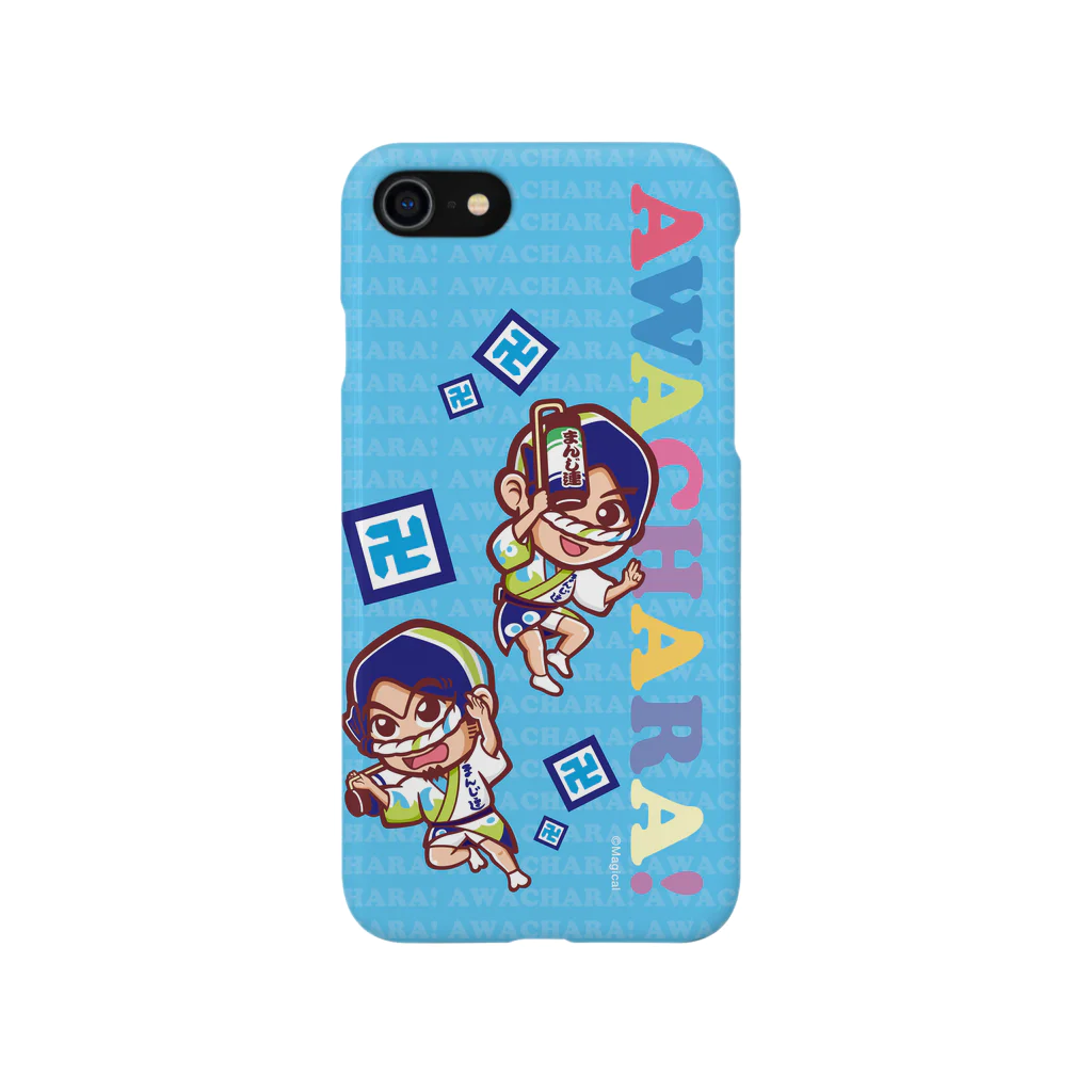 徳島 阿波キャラ！有名連のまんじ連②スマホケース（阿波キャラ）  Smartphone Case