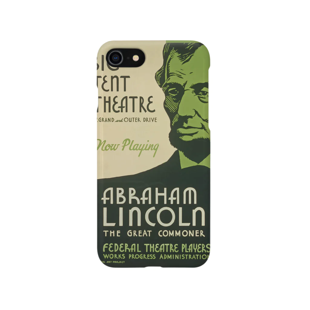 PD selectionのVintage Abraham Lincoln Poster：ヴィンテージ・エイブラハム・リンカーンポスター スマホケース