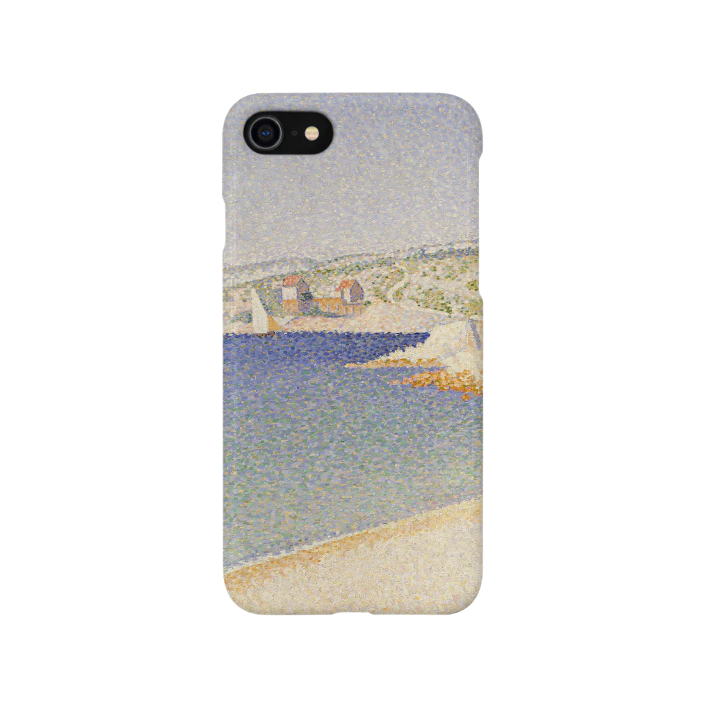 SONOTENI-ARTの025-002　ポール・シニャック　『カシスの桟橋』　スマホケース　表側面印刷　iPhone SE(2,3)/8/7/6s/6専用デザイン　SC5 スマホケース