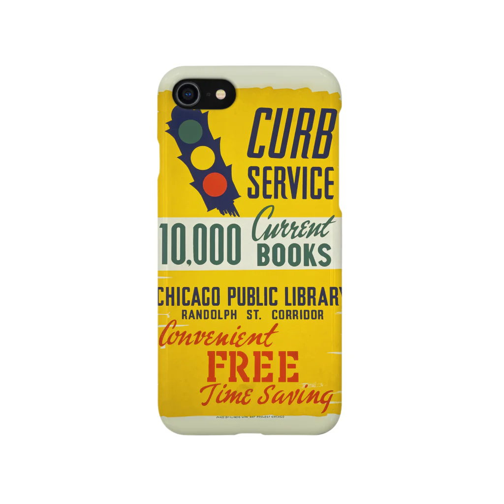 PD selectionのVintage Public Library Poster：ヴィンテージ 公共図書館ポスター Smartphone Case