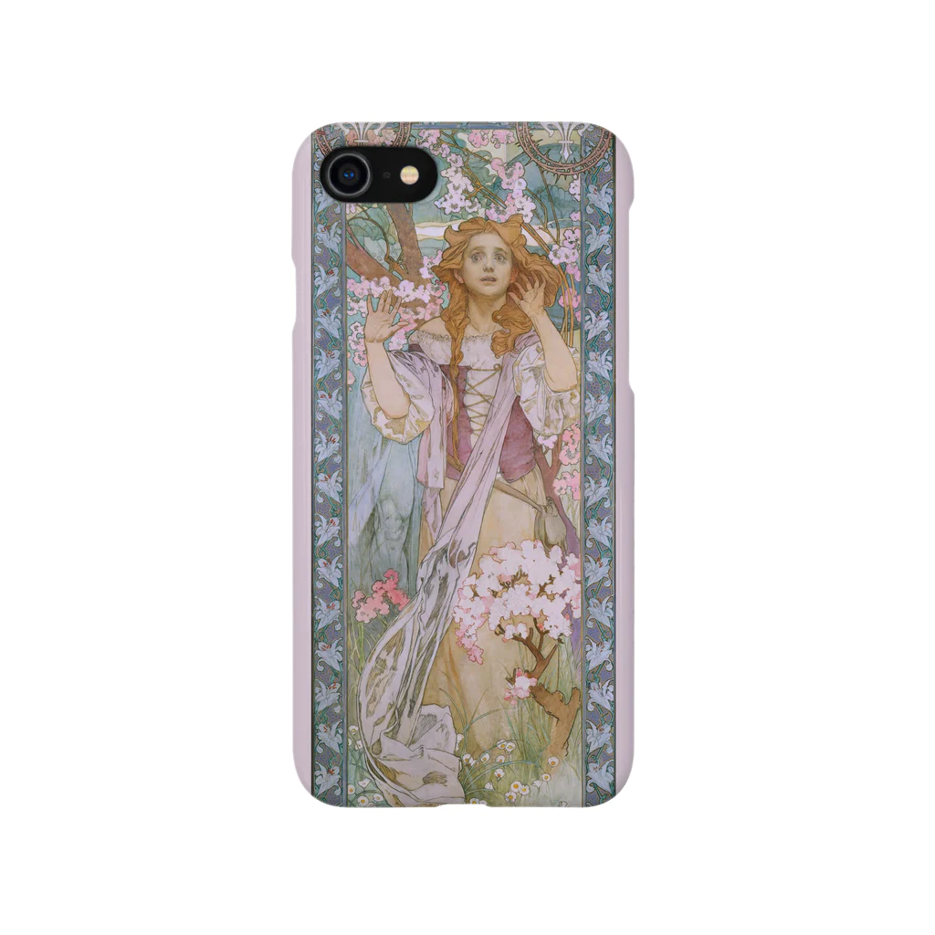 SONOTENI-ARTの014-008　アルフォンス・ミュシャ　『Jeanne d'Arc』　スマホケース　表側面印刷　iPhone SE(2,3)/8/7/6s/6専用デザイン　SC5 Smartphone Case
