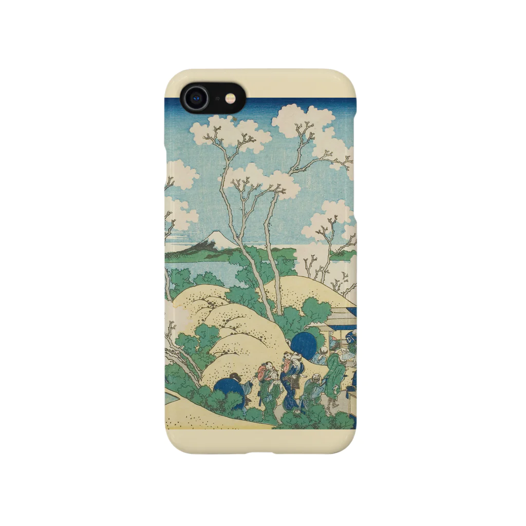 SONOTENI-ARTの003-011　葛飾北斎　『冨嶽三十六景　東海道品川御殿山ノ不二』　スマホケース　表側面印刷　iPhone SE(2,3)/8/7/6s/6専用デザイン　SC5 iPhone Smartphone Case