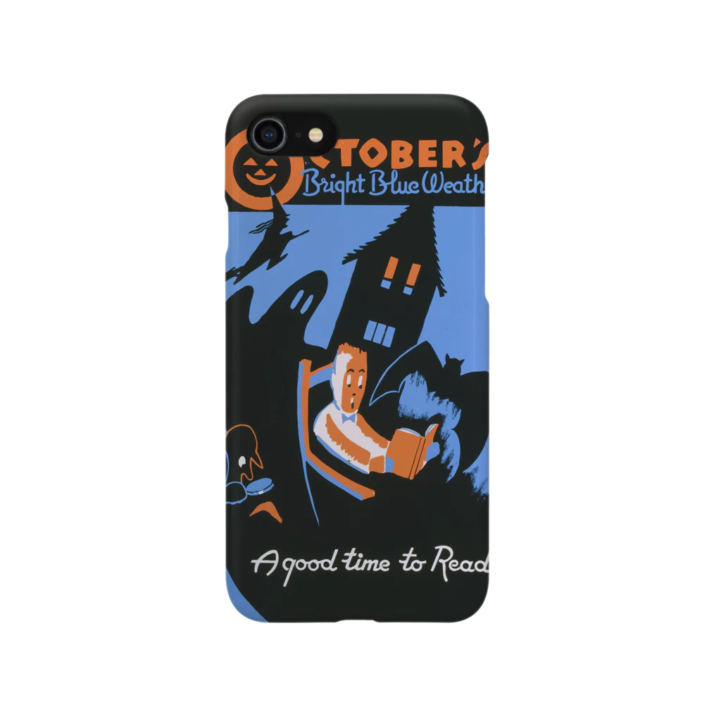 PD selectionのVintage Reading Poster：ビンテージ読書ポスター Smartphone Case