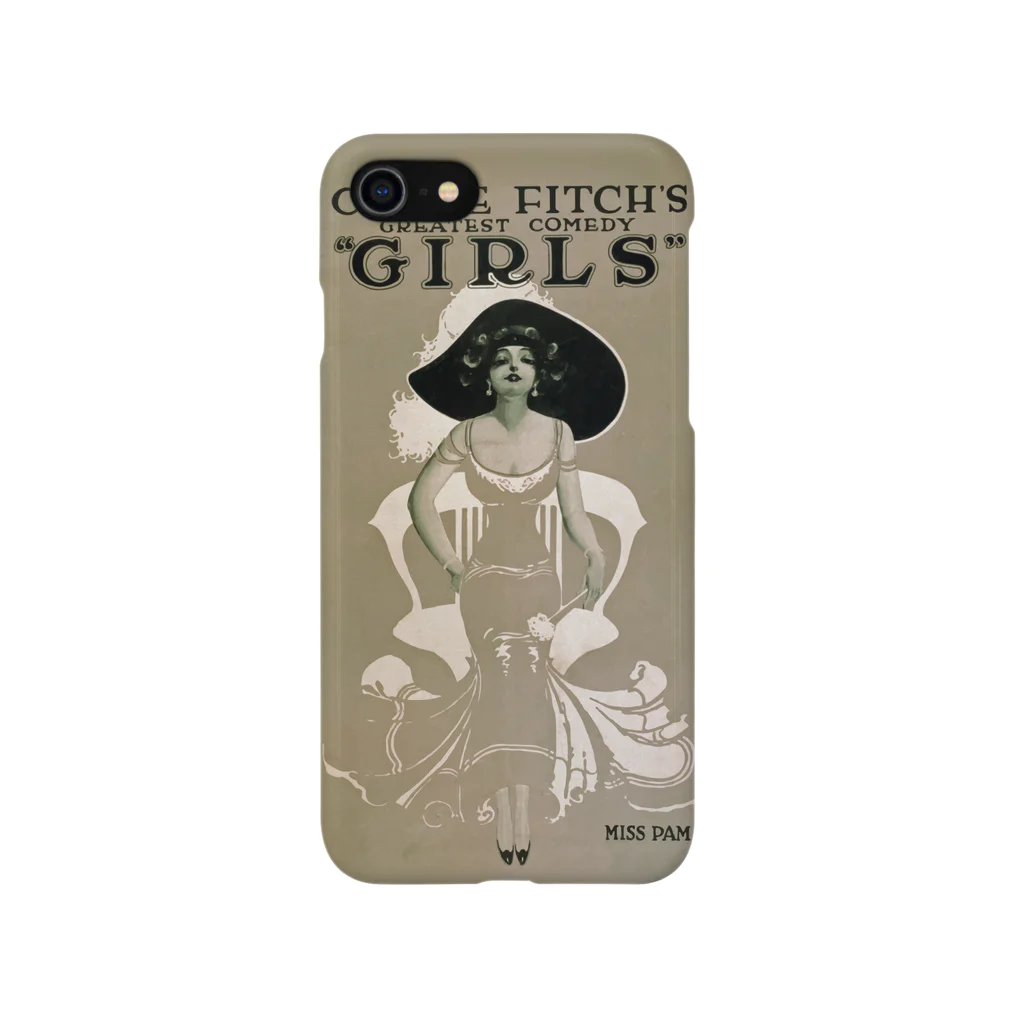 PD selectionのVintage Girls Comedy Poster：ビンテージガールズコメディポスター Smartphone Case