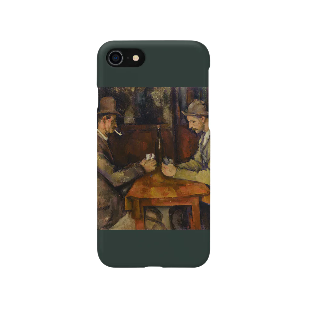 SONOTENI-ARTの017-006　ポール・セザンヌ　『カード遊びをする人々』　スマホケース　表側面印刷　iPhone SE(2,3)/8/7/6s/6専用デザイン　SC5 Smartphone Case