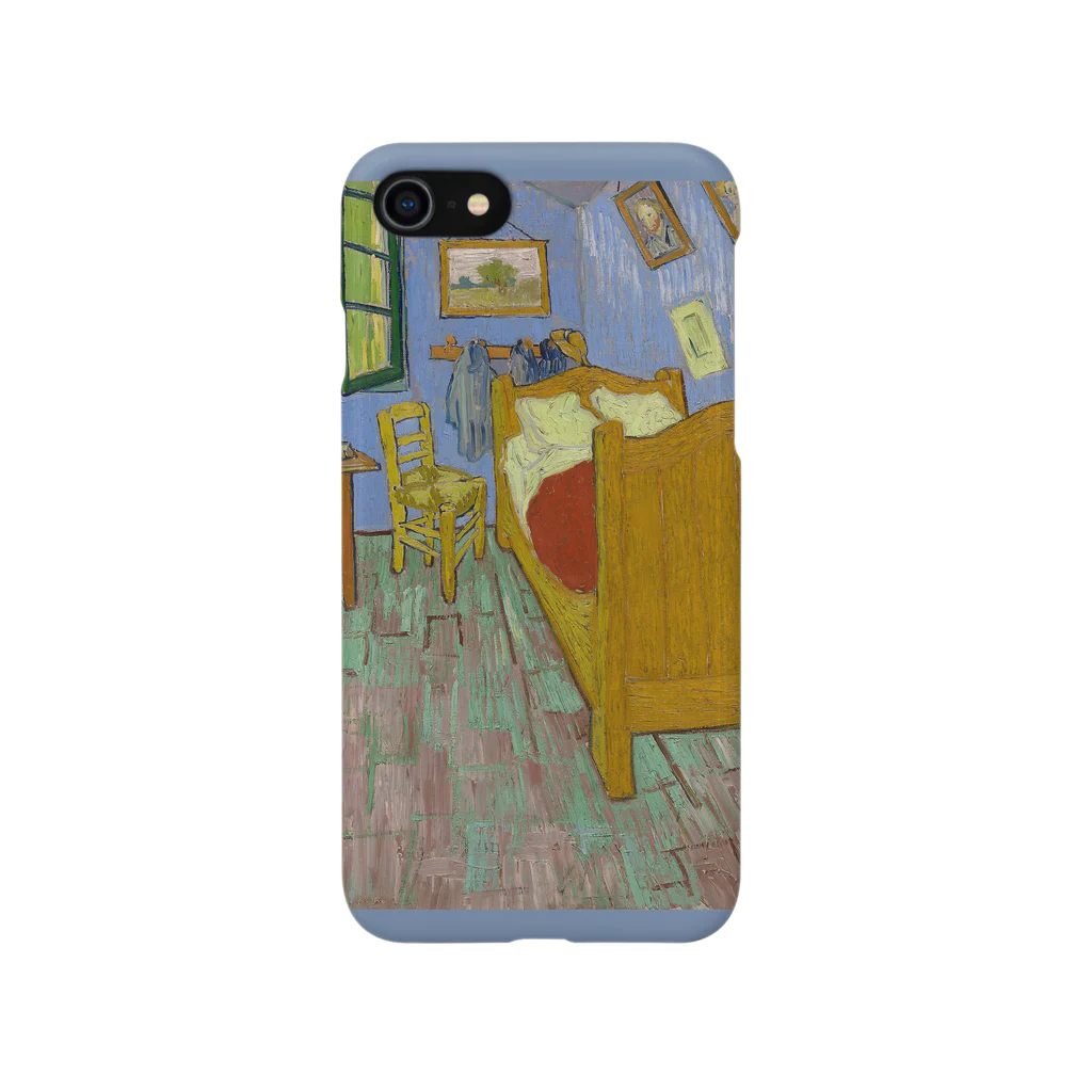 SONOTENI-ARTの005-014　ゴッホ　『ファンゴッホの寝室（1889年)』　スマホケース　表側面印刷　iPhone SE(2,3)/8/7/6s/6専用デザイン　SC5 Smartphone Case