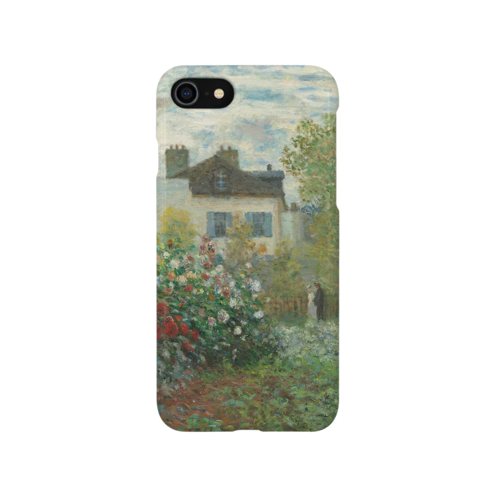 SONOTENI-ARTの004-021　クロード・モネ　アルジャントゥイユのモネの家の庭（ダリアの咲く庭）』　スマホケース　表側面印刷　iPhone SE(2,3)/8/7/6s/6専用デザイン　SC5 Smartphone Case