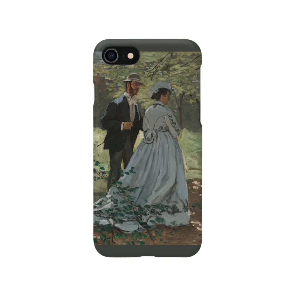 SONOTENI-ARTの004-023　クロード・モネ　『バジールとカミーユ』　スマホケース　表側面印刷　iPhone SE(2,3)/8/7/6s/6専用デザイン　SC5 iPhone Smartphone Case
