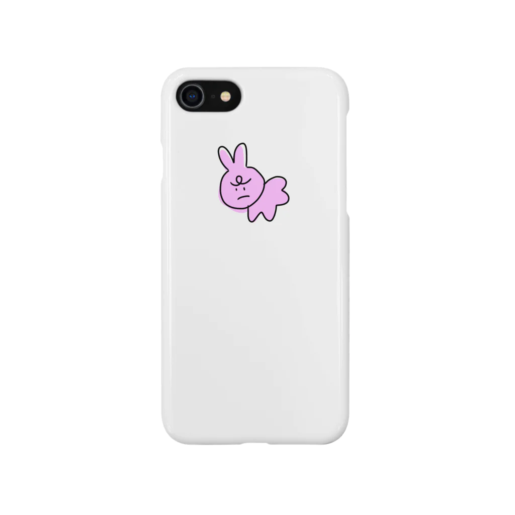 いきもののようななにかのしかめっつらうさぎ Smartphone Case