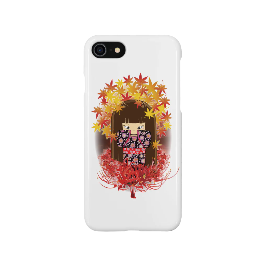 Drecome_Designの曼殊沙華少女 スマホケース