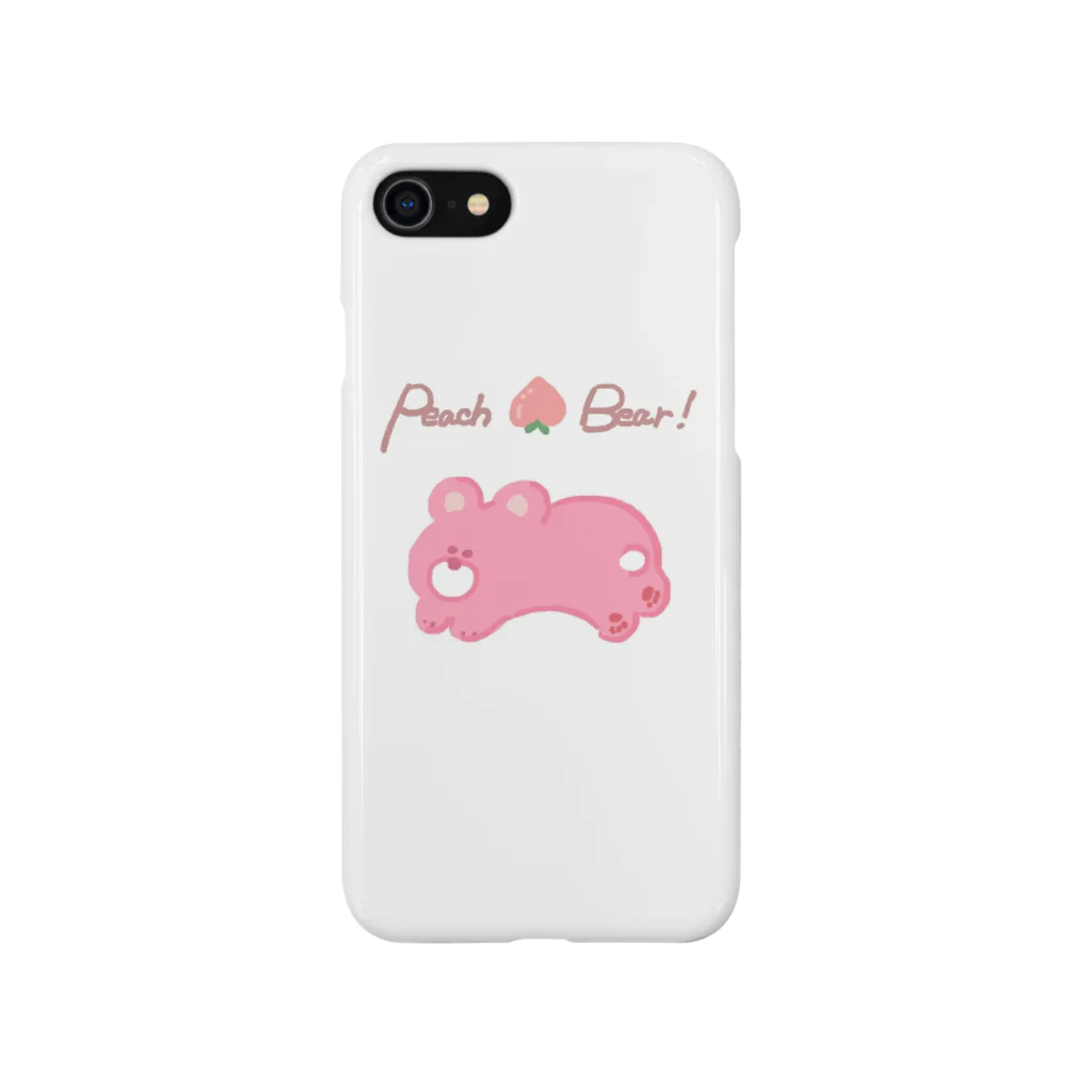 peach bearの-peace bear- Smartphone Case