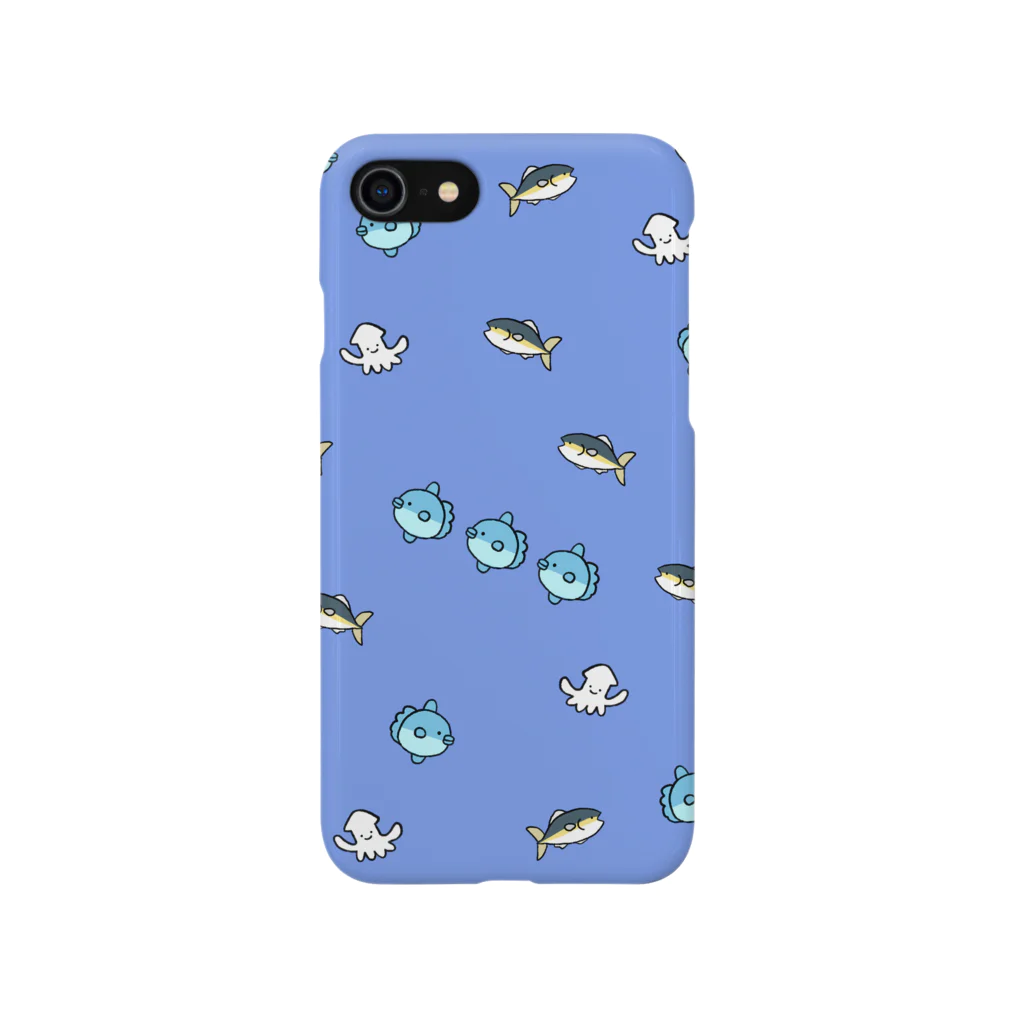 ちょこぺんのマンボウとブリとイカ Smartphone Case