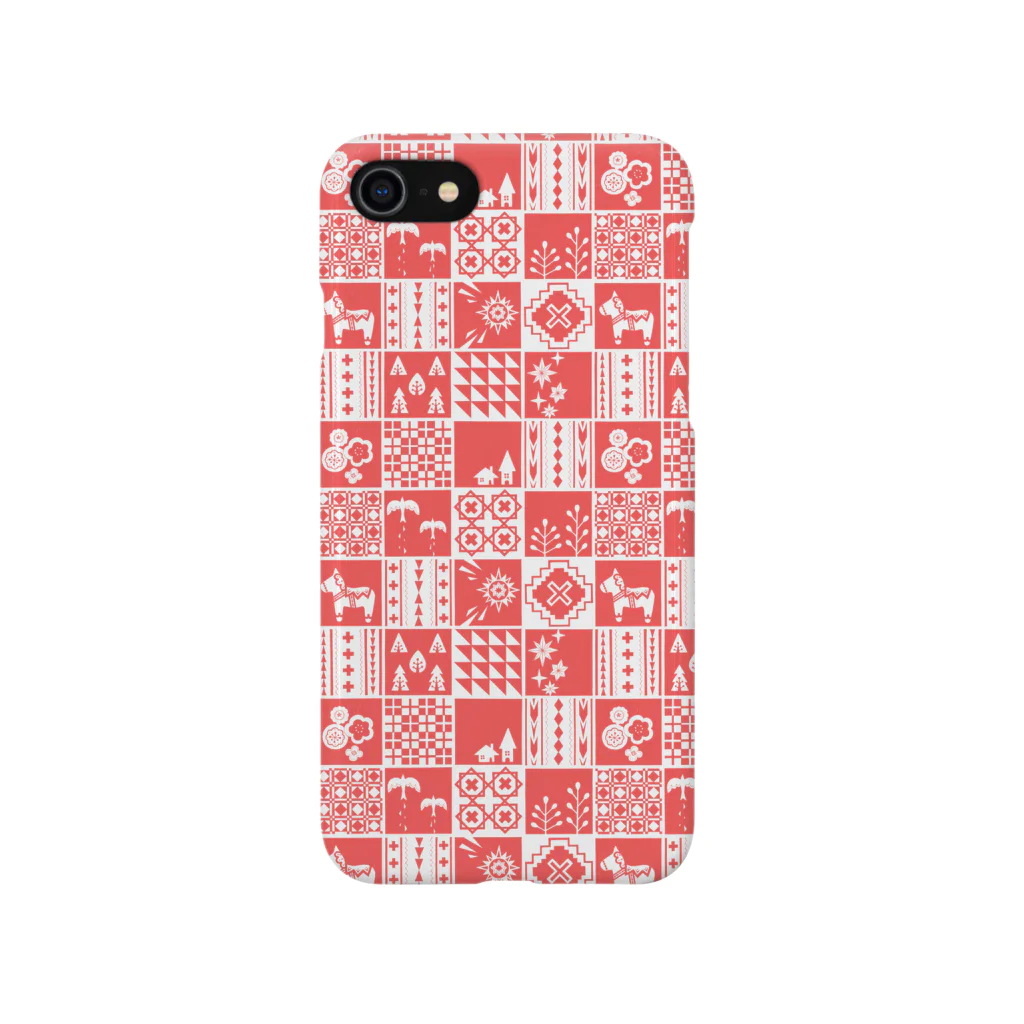 Cicogna（チコーニャ）のpatchwork(pink) スマホケース