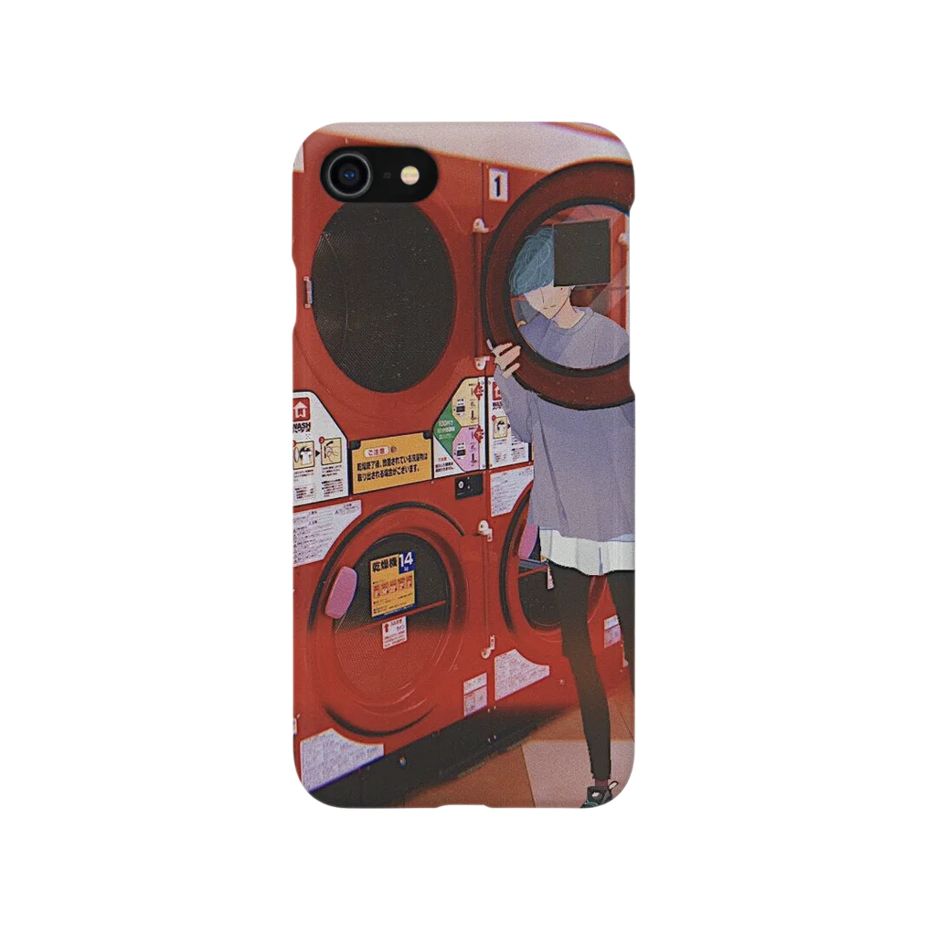 マメピ年賀状のランドリーin藍 Smartphone Case