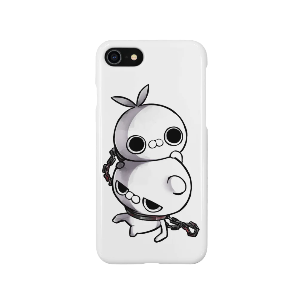 クレイジー闇うさぎSHOPのクレイジー闇うさぎVSブチギレ毒舌くま(首輪) Smartphone Case