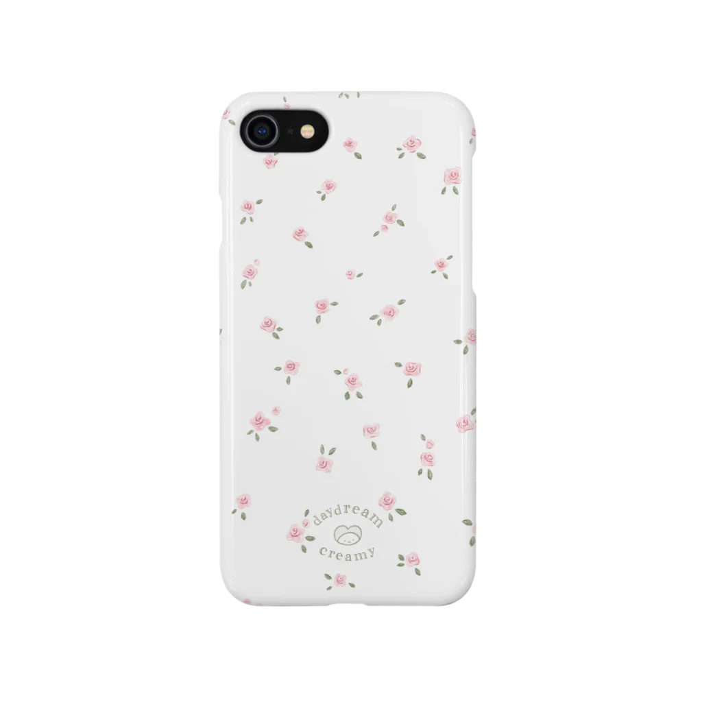 🌷デイドリ〜ムクリ〜ミ〜🌷のsmall flower pattern (ピンク) Smartphone Case