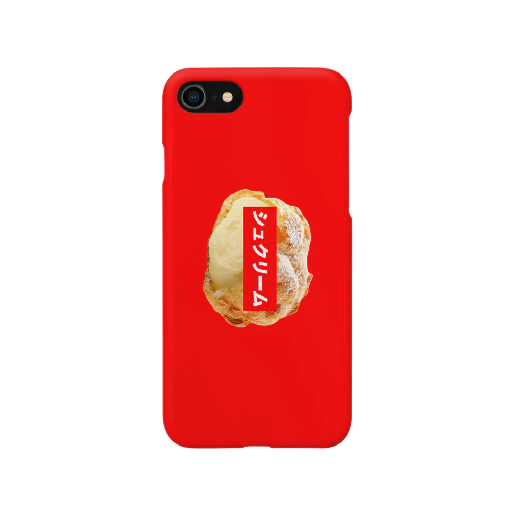 立花けんのグッズ屋さんのシュクリームケース(RED) スマホケース