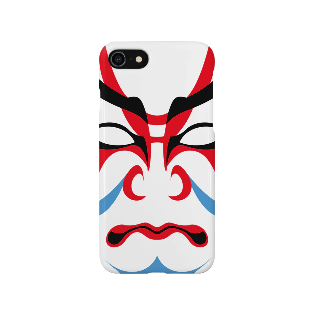 kimchinの歌舞伎の隈取り iPhone Smartphone Case