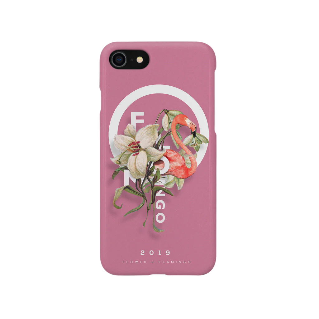 DJのFLOMINGO(flower X flamingo) pink Smartphone Case