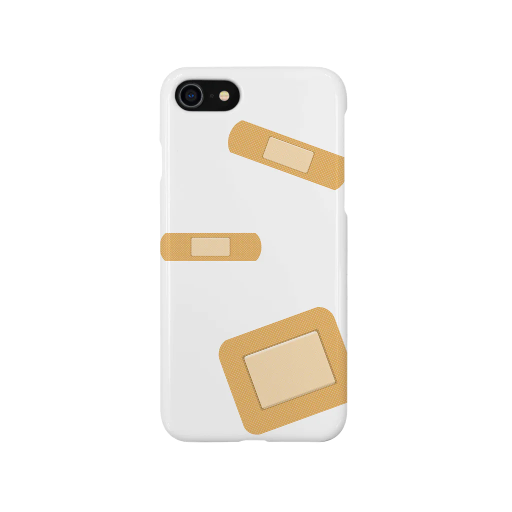 morica36の絆創膏（ばんそうこう）White iPhone Smartphone Case