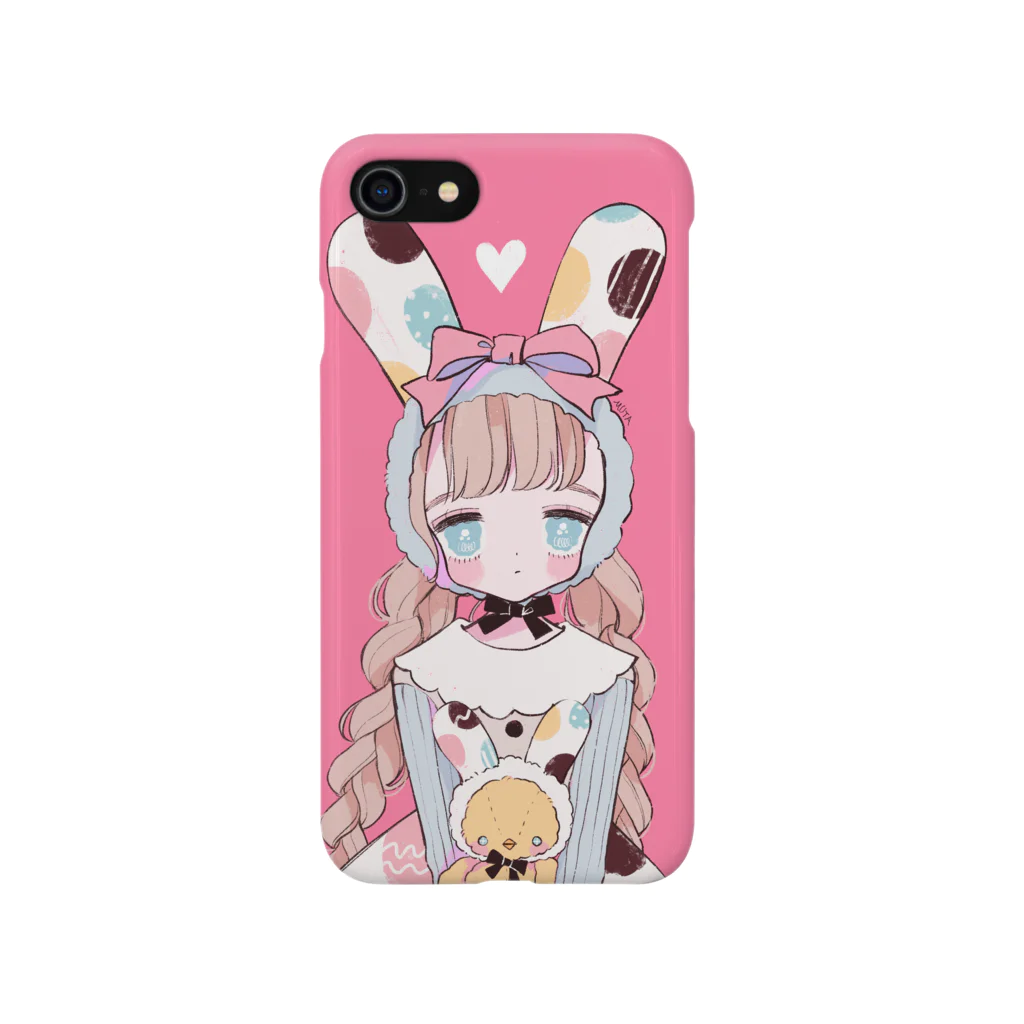 MUTATIONのエッグ柄うさぎガール Smartphone Case