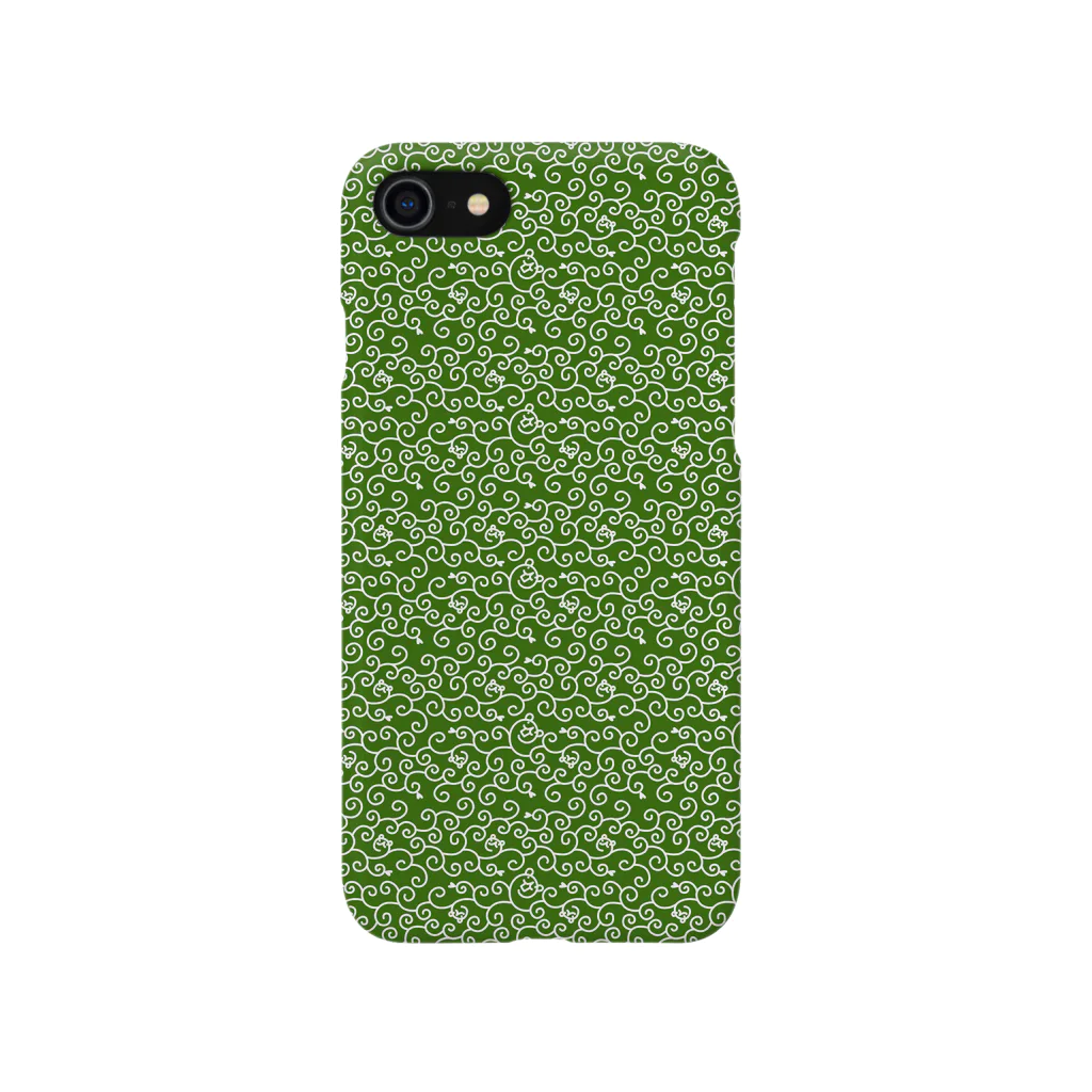 素材屋405番地の唐草模様のウゲロくま Smartphone Case