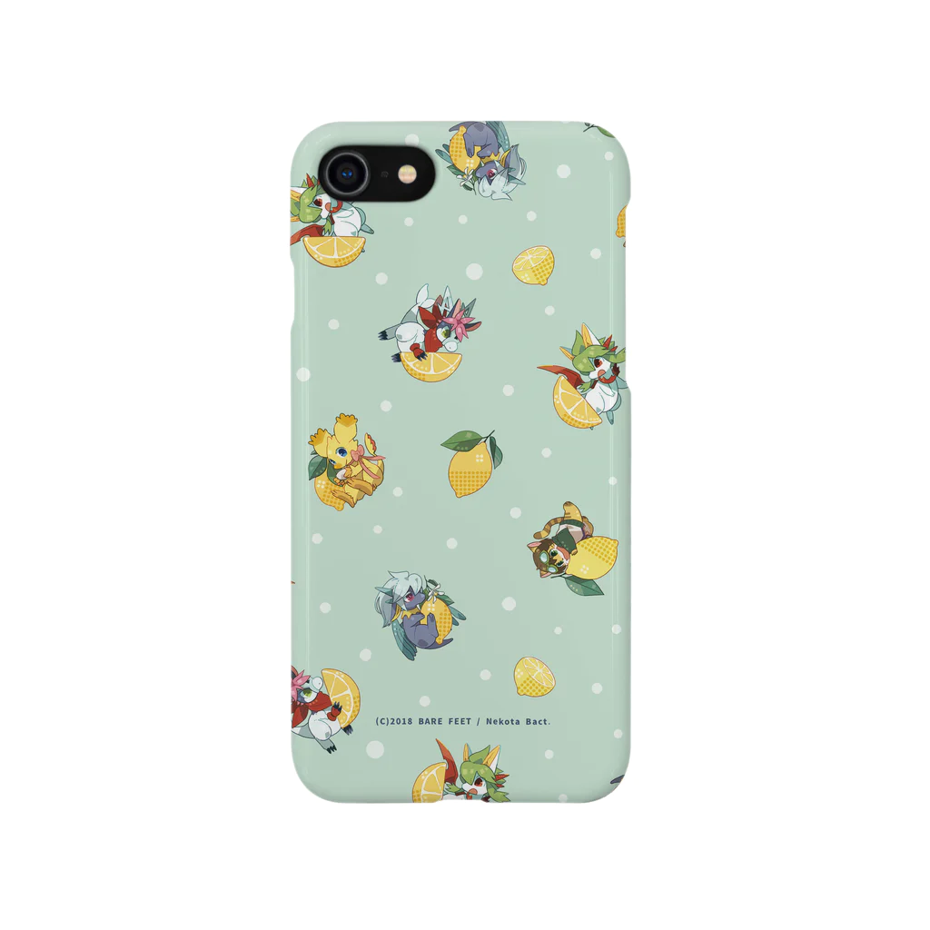 BARE FEET/猫田博人のプレ脚レモン・ケース・ミント Smartphone Case