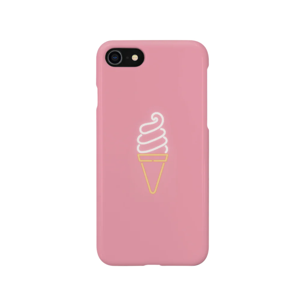 marinaのソフトクリーム（neon pink small） Smartphone Case