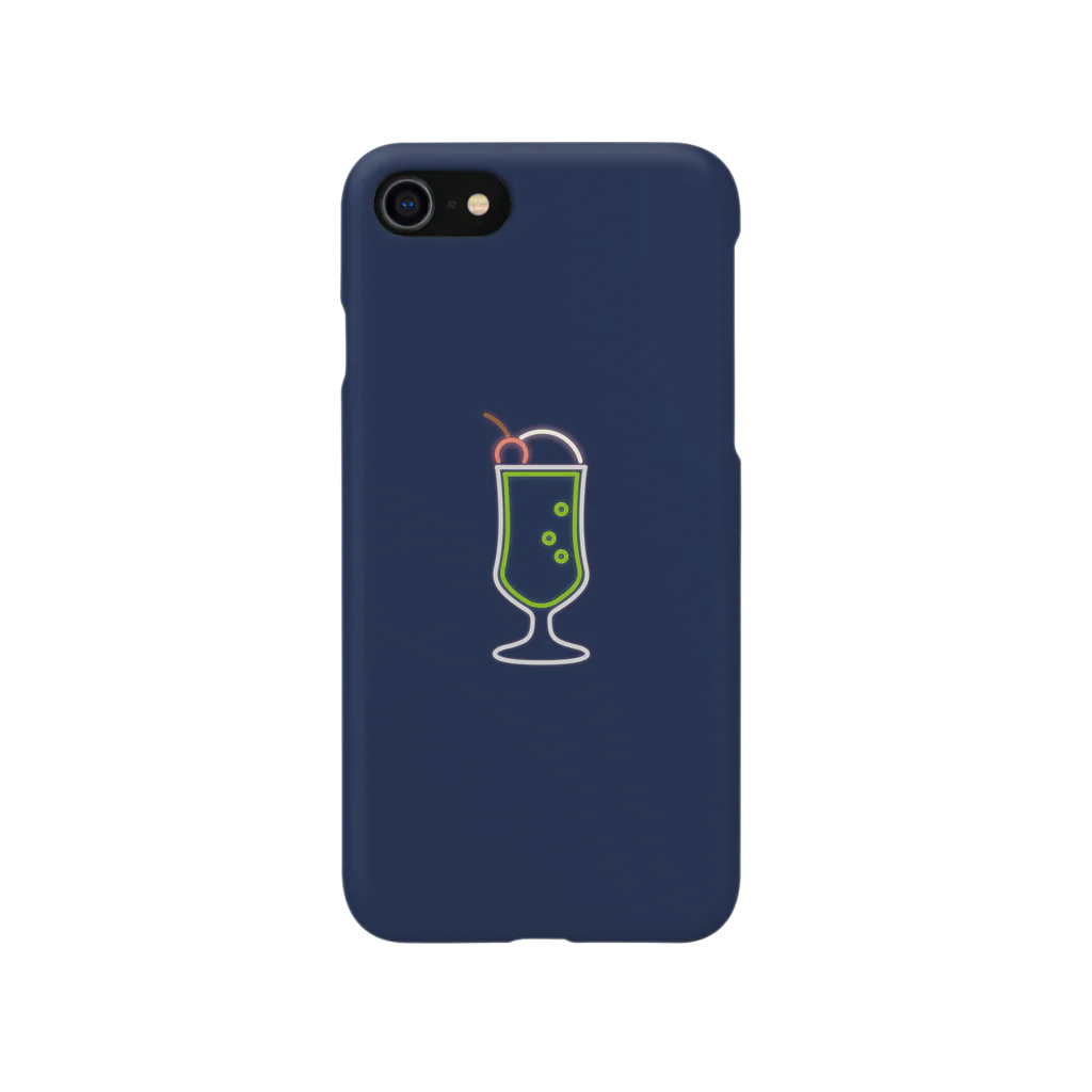 marinaのクリームソーダ（neon navy） Smartphone Case