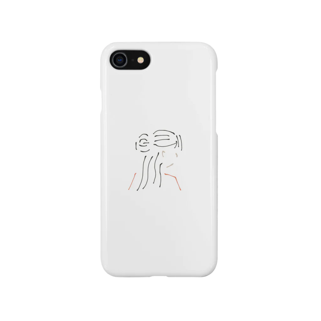 people31のhalfup girl Smartphone Case