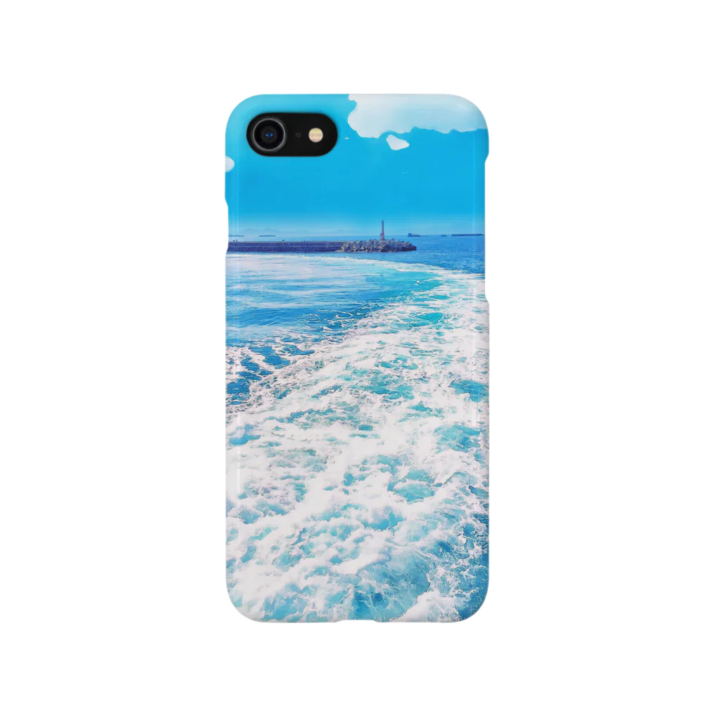 Square Code ProductsのA photo of the ocean スマホケース