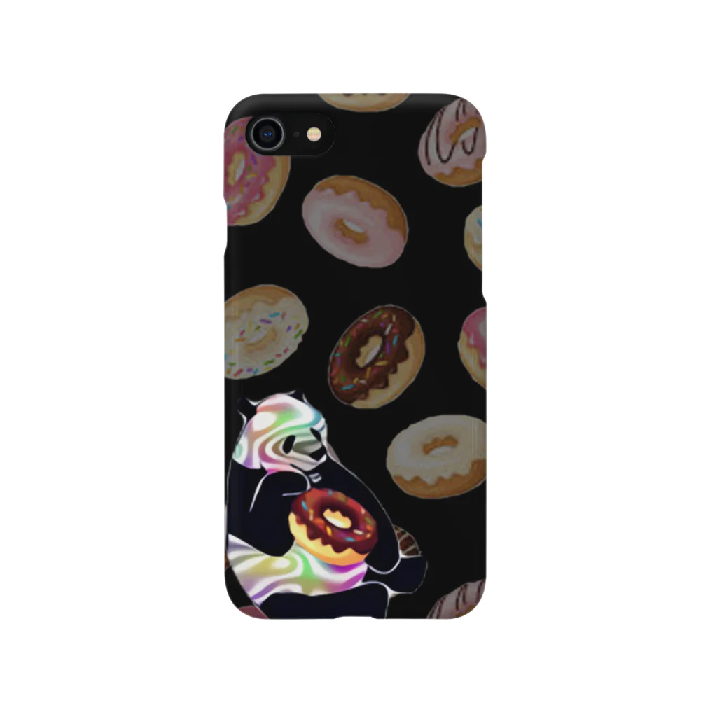 Mushroom Roomのdoping donut  PANDA Smartphone Case