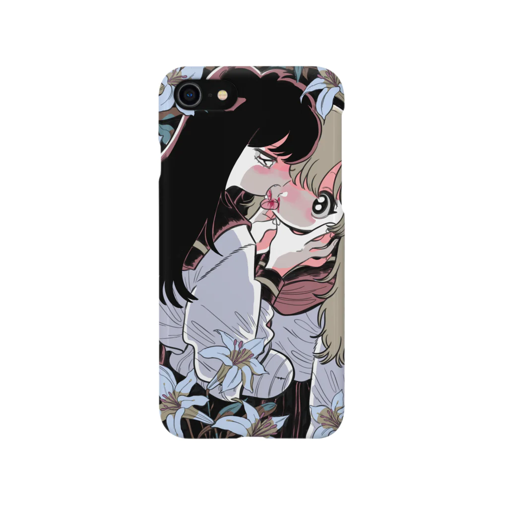 豚箱の百合の花 iPhone Smartphone Case