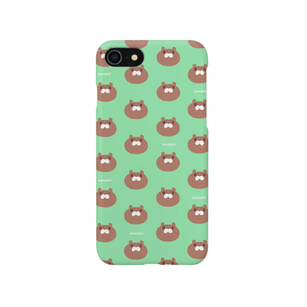 くまさんbyMOFUYAのくまさんみどりいろケース Smartphone Case