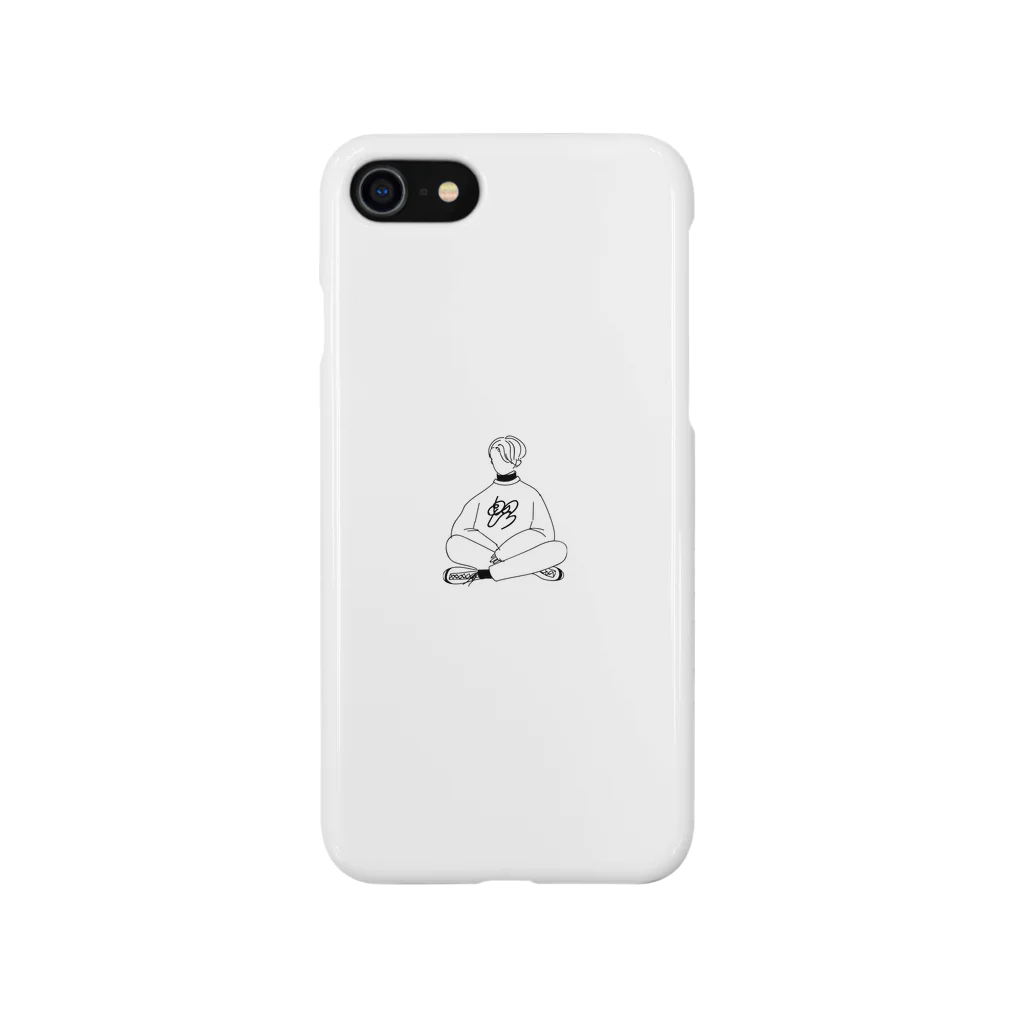 ナキウサギのものくろ iPhone Smartphone Case