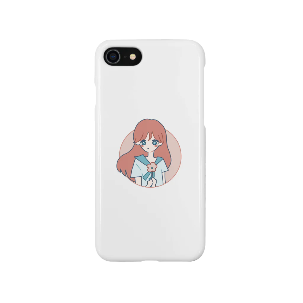 ゴトミの花と女の子スマホケース Smartphone Case